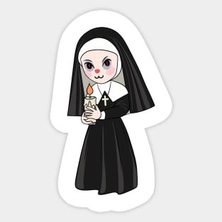 Nun ghost Sticker